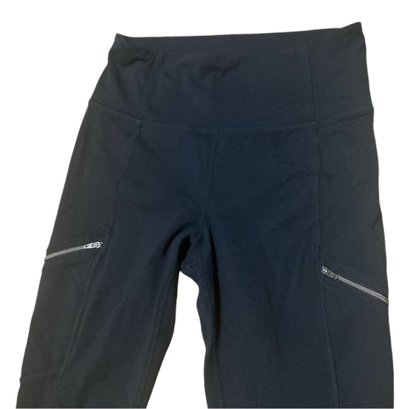 Athleta High Rise Metro Drifter Tight Leggings Zip Pockets Women’s Size M - Picture 6 of 10